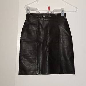 Leather skirt